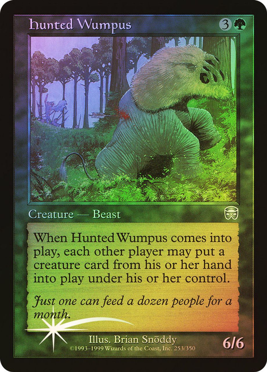 Hunted Wumpus (Mercadian Masques - Foil) Trading Card