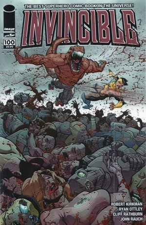 Invincible #100 (Ottley Wraparound Chromium Variant)