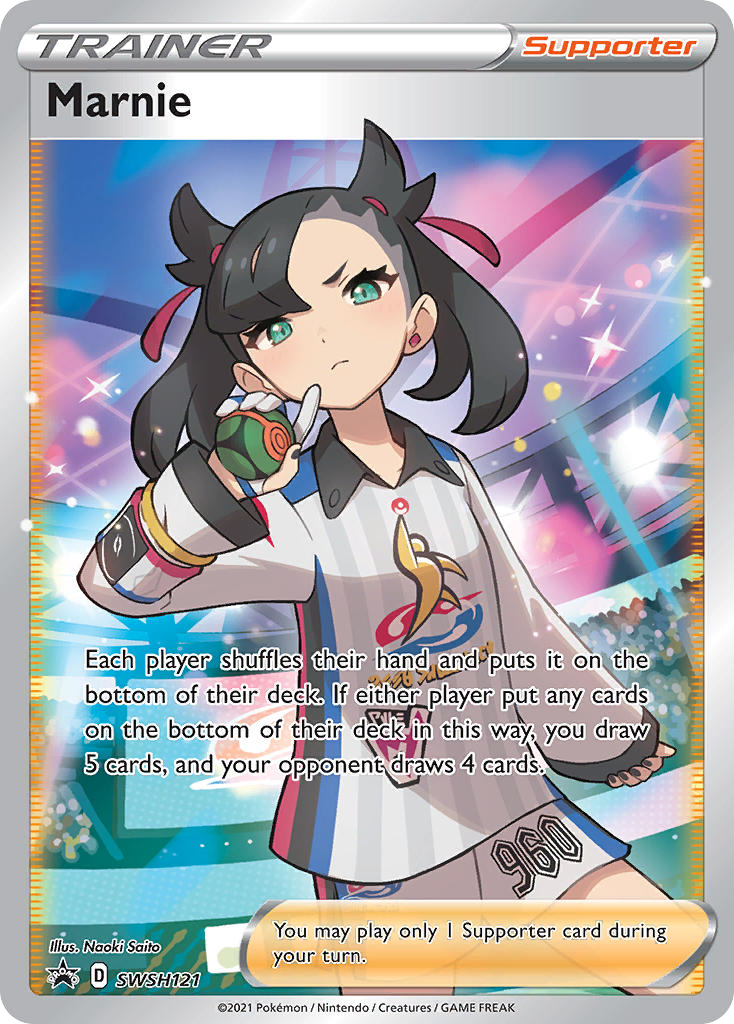 Marnie (Trainer: Supporter) (SWSH121) - SWSH Black Star Promos Pokémon Card