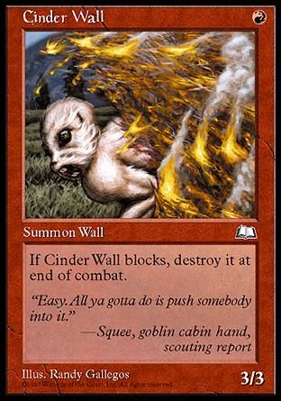 Cinder Wall (Weatherlight) Trading Card