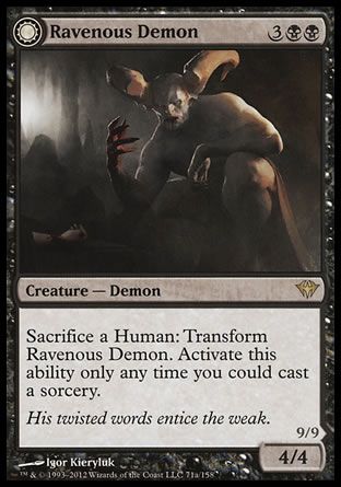 Ravenous Demon (Dark Ascension) Trading Card