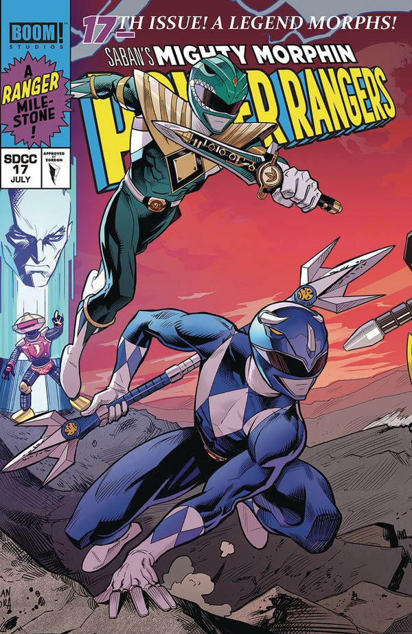Mighty Morphin Power Rangers #17 (Mora Sdcc Excl Variant)