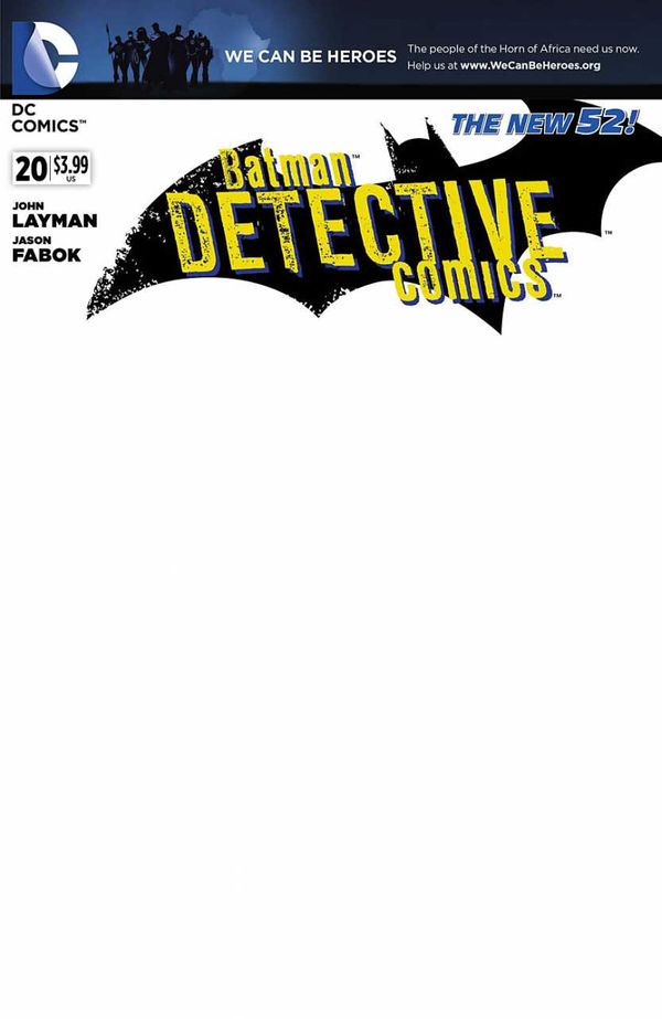 Detective Comics #20 [We Can Be Heroes Blank Var Ed]