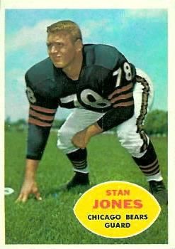Stan Jones 1960 Topps #17 Sports Card