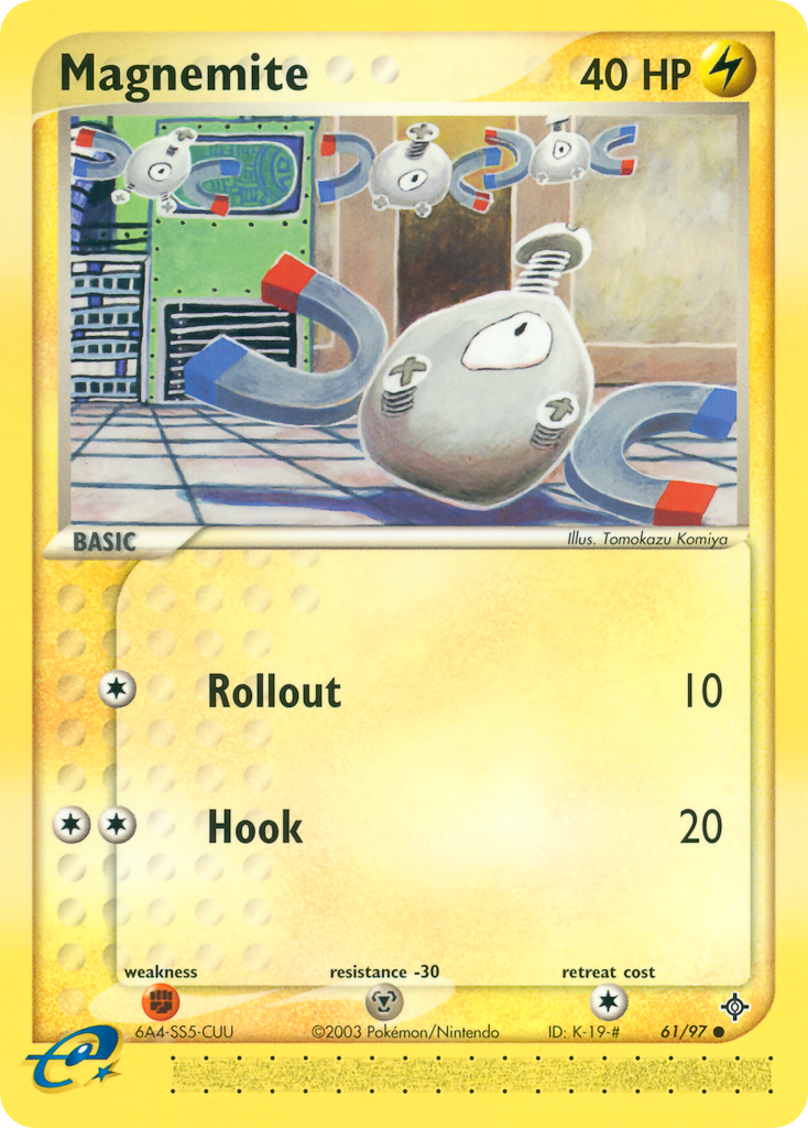 Magnemite (61/97) - Dragon Pokémon Card