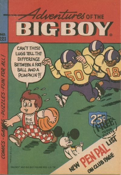 Adventures of Big Boy #221 Comic