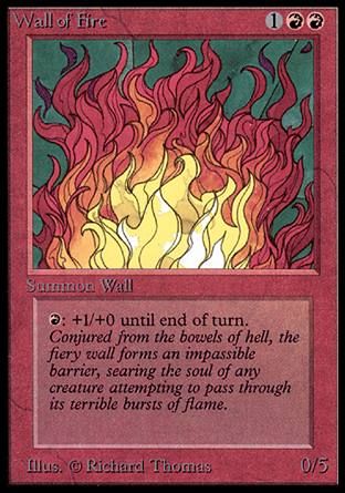 Wall of Fire (Alpha) Trading Card