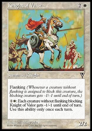 Knight of Valor (Visions) Trading Card