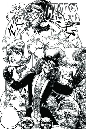 Alice Cooper Vs Chaos #1 (25 Copy Chin B&W Cover)
