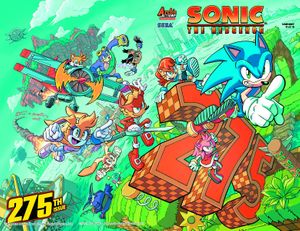 Sonic The Hedgehog #275 (Yardley Wraparound Variant Cover)