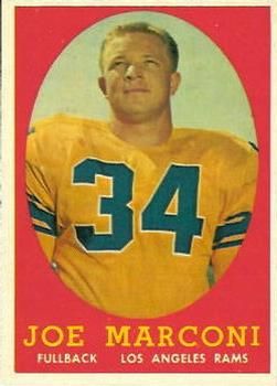 Joe Marconi 1958 Topps #63 Sports Card