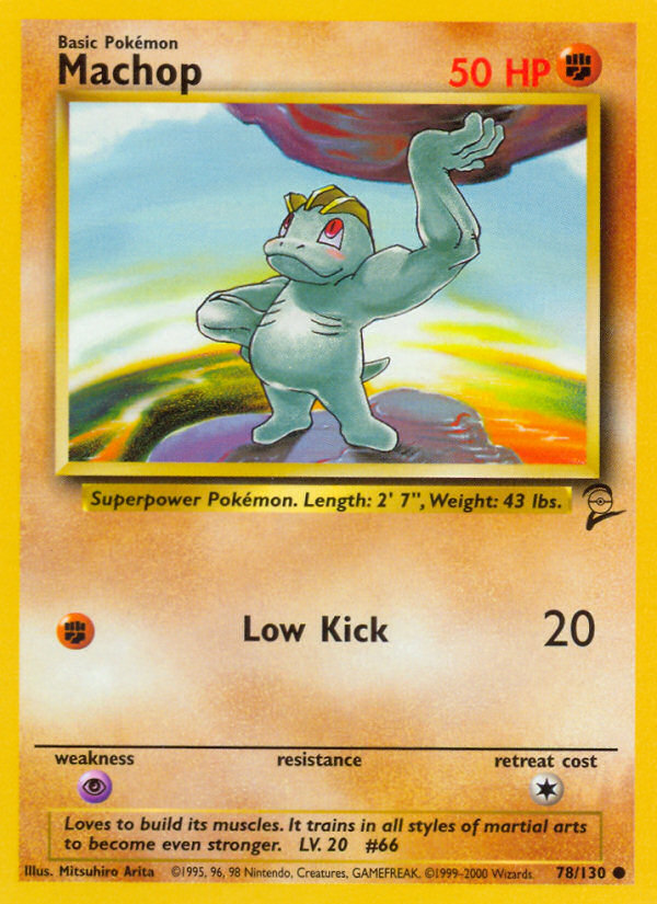 Machop (78/130) - Base Set 2 Pokémon Card