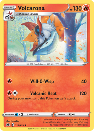 Volcarona (25/159) - Crown Zenith