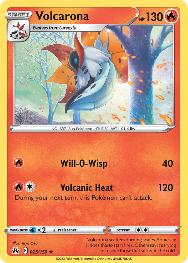 Volcarona (25/159) Crown Zenith Value GoCollect (volcarona25159