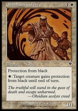 Obsidian Acolyte (Invasion) Trading Card