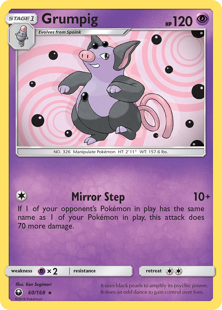 Grumpig (60/168) - Celestial Storm Pokémon Card