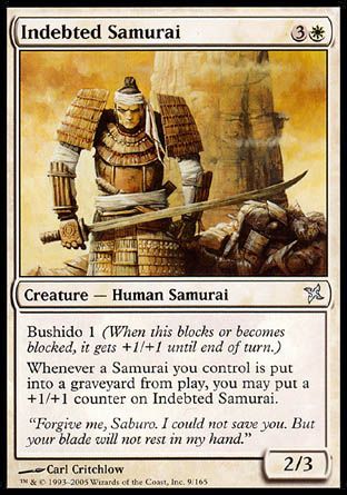 Indebted Samurai (Betrayers of Kamigawa) Trading Card