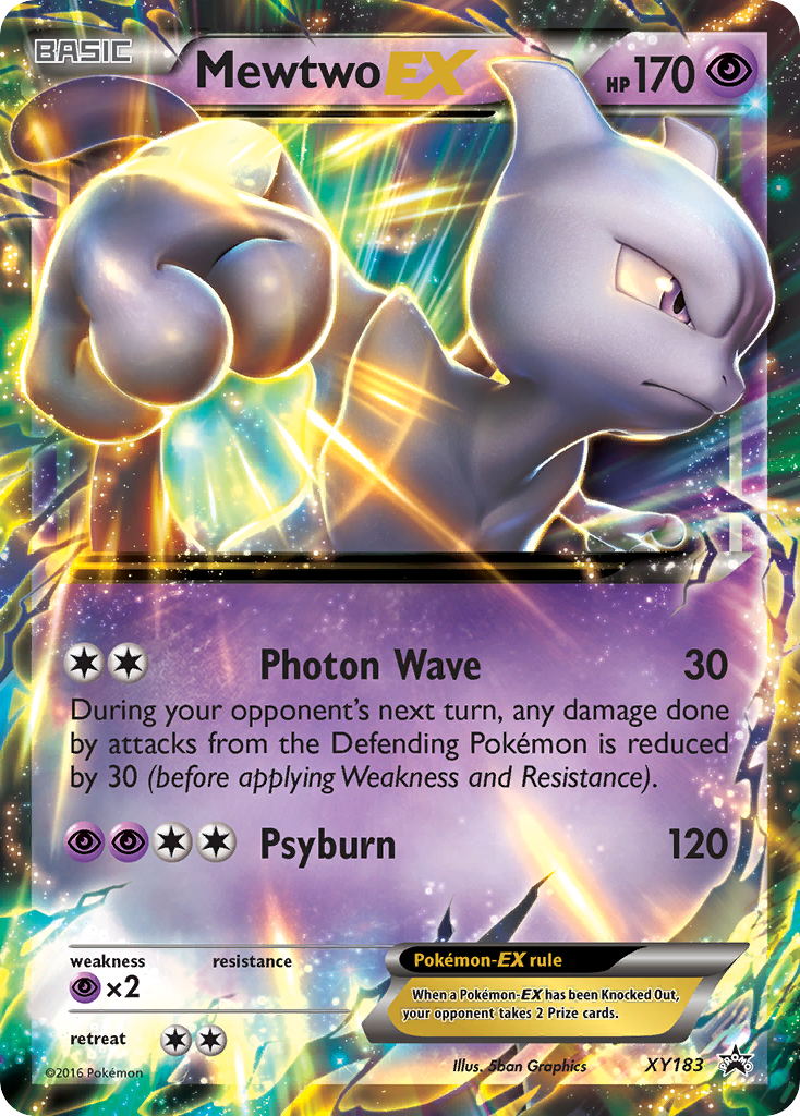 Mewtwo EX (XY183) - XY Black Star Promos Pokémon Card