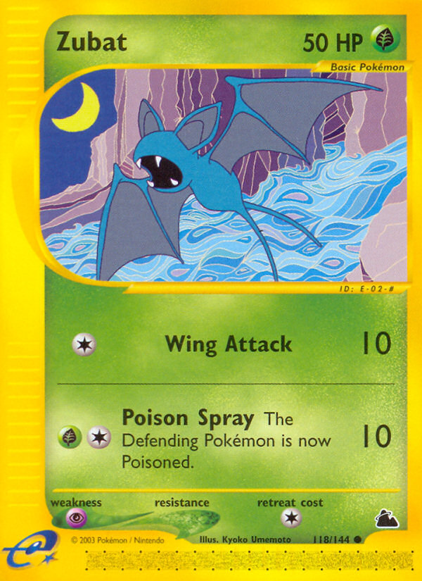 Zubat (118/144) - Skyridge Pokémon Card