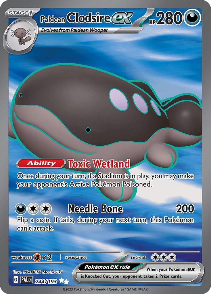 Paldean Clodsire ex (244/193) - Paldea Evolved Pokémon Card