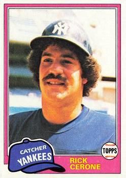  Baseball MLB 1982 Topps #45 Rick Cerone Yankees