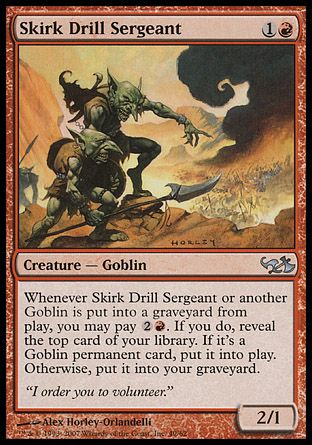 Skirk Drill Sergeant (Elves vs. Goblins) Trading Card