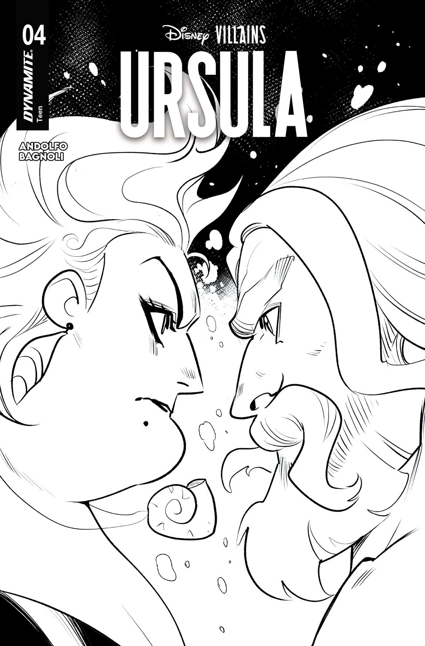 Disney Villains Ursula #4 (Cvr L Mirka Andolfo Line Art Variant) Comic