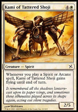 Kami of Tattered Shoji (Betrayers of Kamigawa) Trading Card