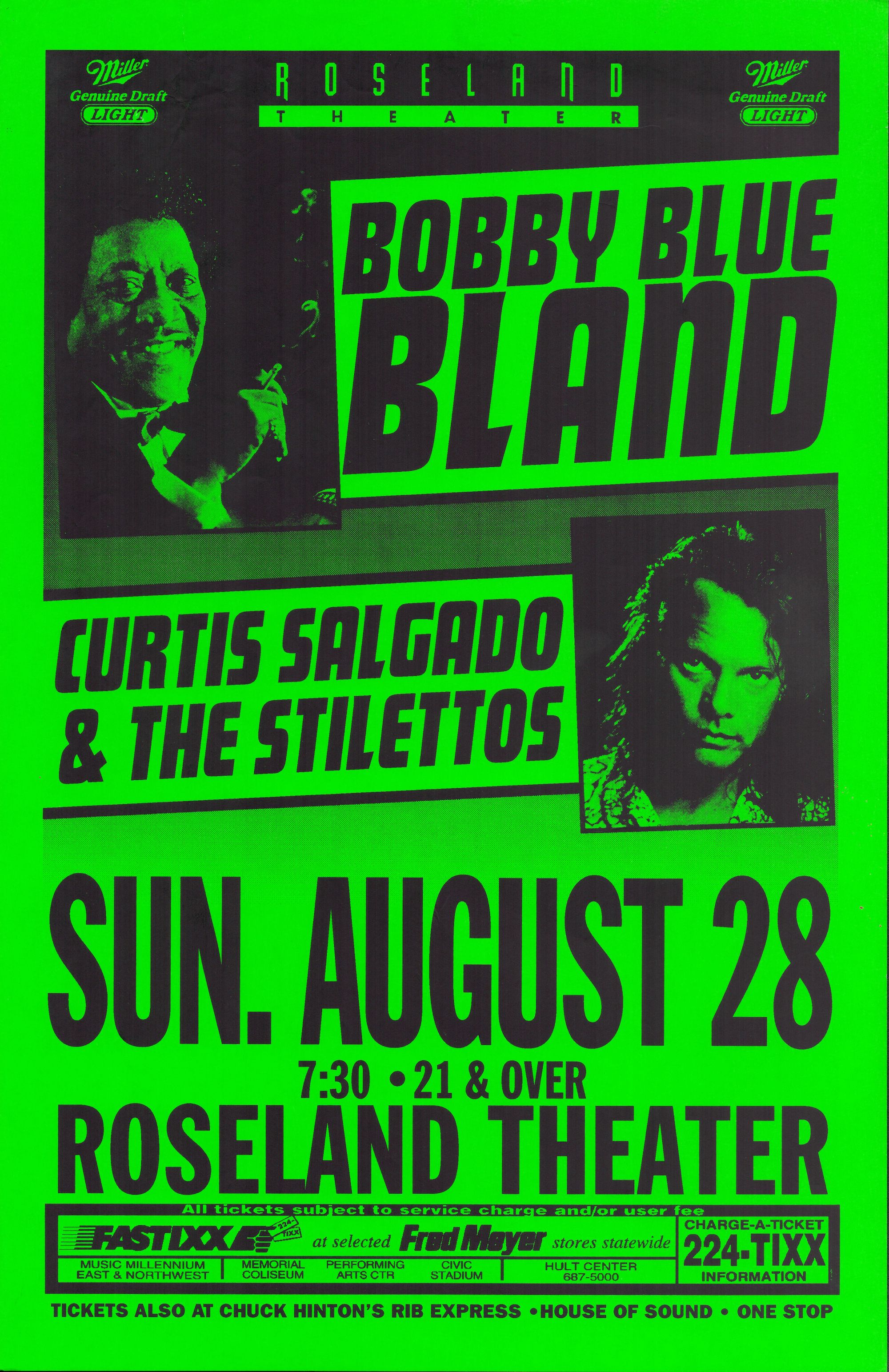 Bobby Blue Bland Roseland Theater 1994 Concert Poster