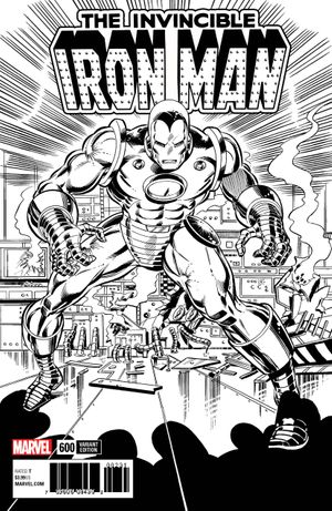 Invincible Iron Man #600 (Remastered B&w Variant Leg)
