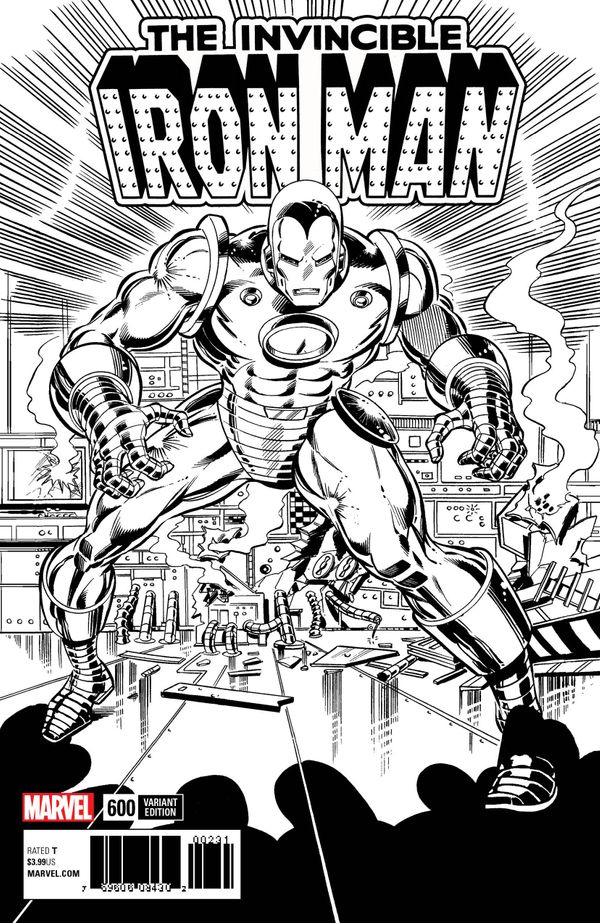 Invincible Iron Man #600 (Remastered B&w Variant Leg)
