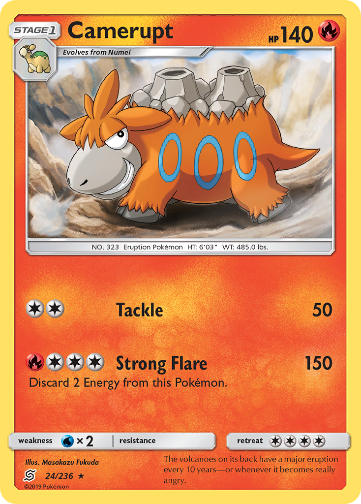 Camerupt (24/236) - Unified Minds Pokémon Card