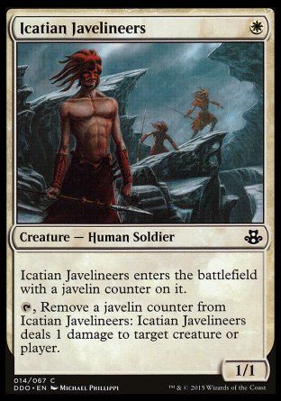 Icatian Javelineers (Elspeth vs. Kiora) Trading Card