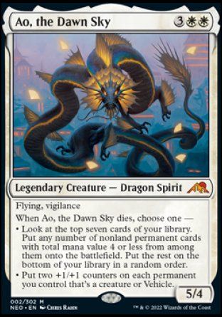 Ao, the Dawn Sky (Kamigawa: Neon Dynasty) Trading Card