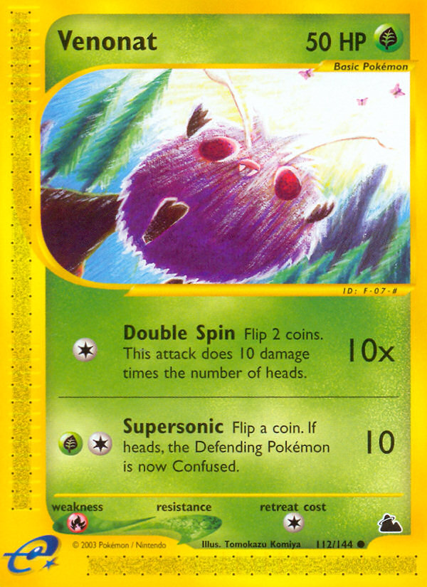 Venonat (112/144) - Skyridge Pokémon Card