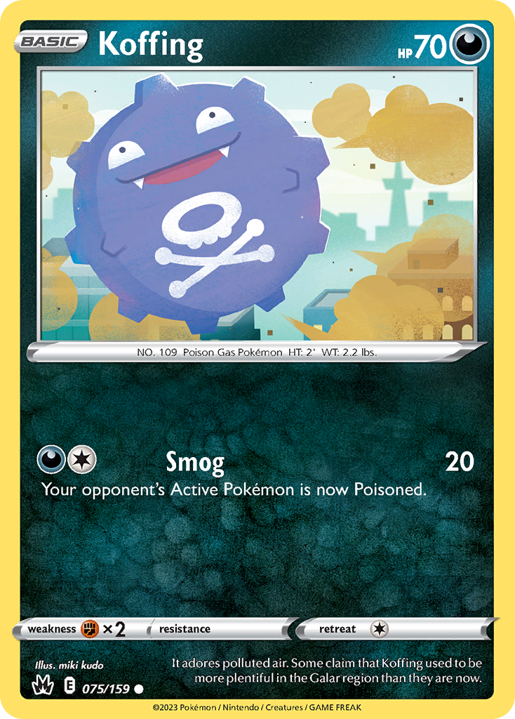 Koffing (75/159) - Crown Zenith Pokémon Card