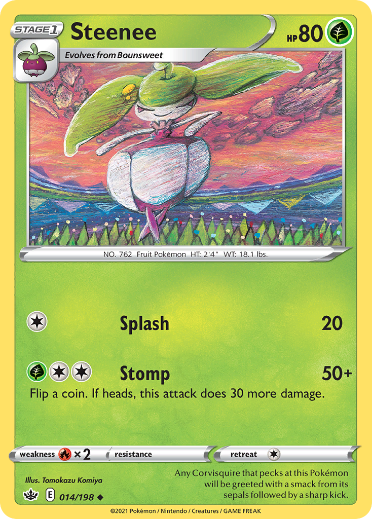 Steenee (14/198) - Chilling Reign Pokémon Card