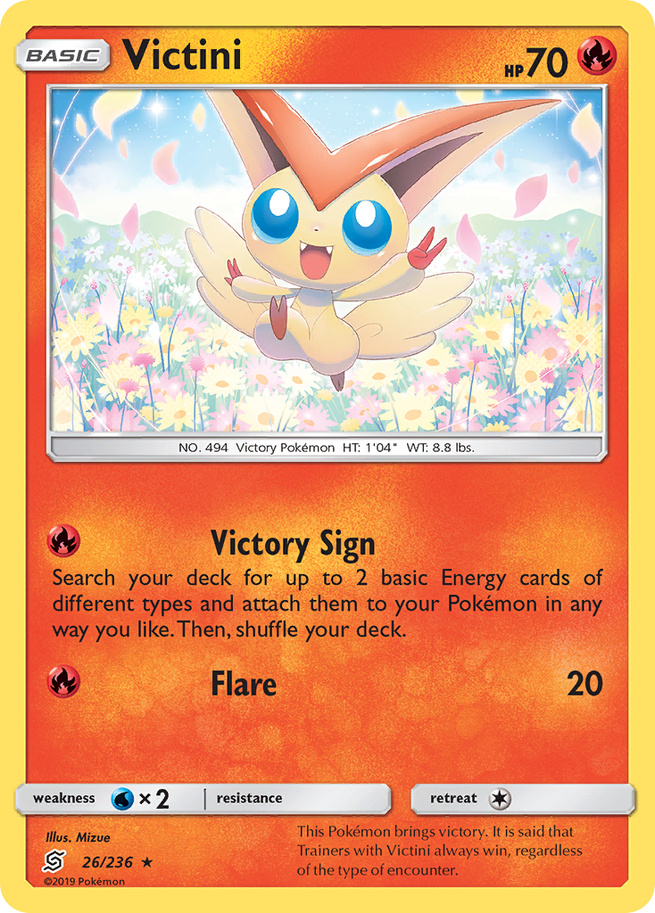 Victini (26/236) - Unified Minds Pokémon Card