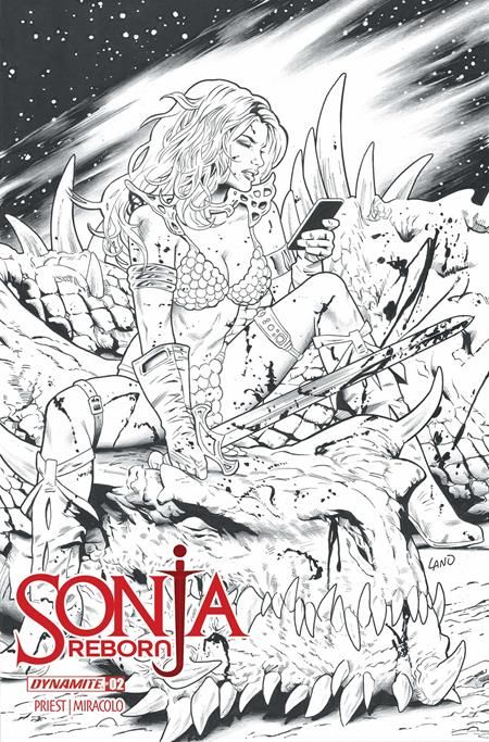 Sonja Reborn #2 (Cvr N Greg Land Line Art Foc Bonus Var) Comic