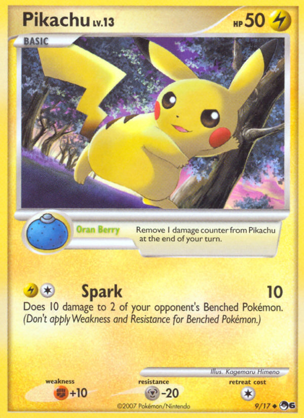 Pikachu (9/17) - POP Series 6 Pokémon Card