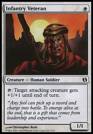 Infantry Veteran (Elspeth vs. Tezzeret) Trading Card