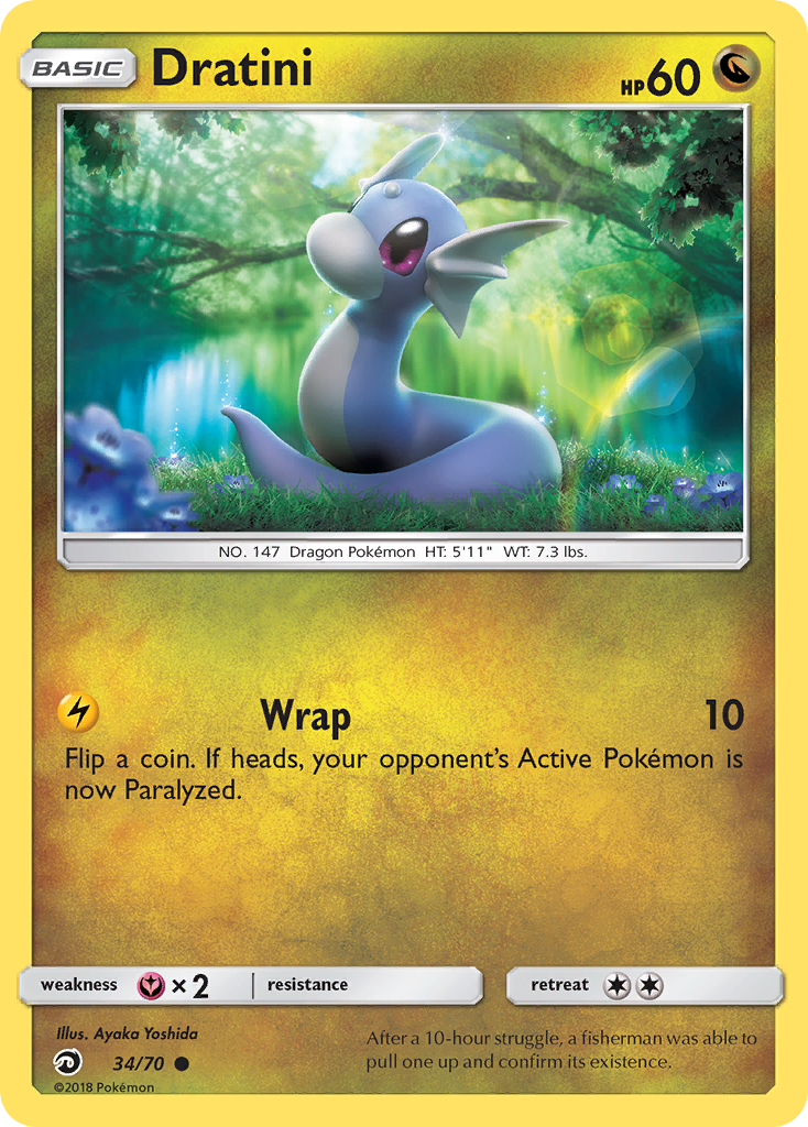 Dratini (34/70) - Dragon Majesty Pokémon Card