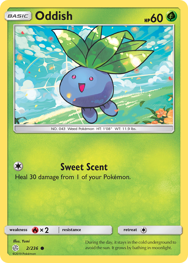 Oddish (2/236) - Cosmic Eclipse Pokémon Card