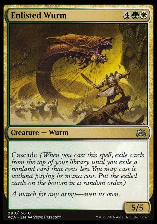 Enlisted Wurm (Planechase Anthology decks) Trading Card