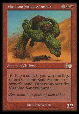 Viashino Sandswimmer (Urza's Saga) Trading Card