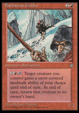 Barbarian Guides (Ice Age) Trading Card