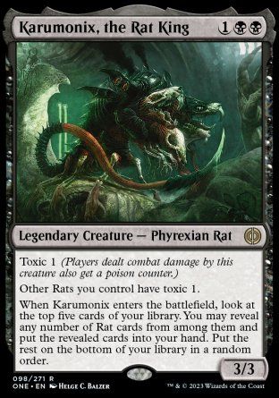 Karumonix, the Rat King (Phyrexia: All Will Be One) Trading Card