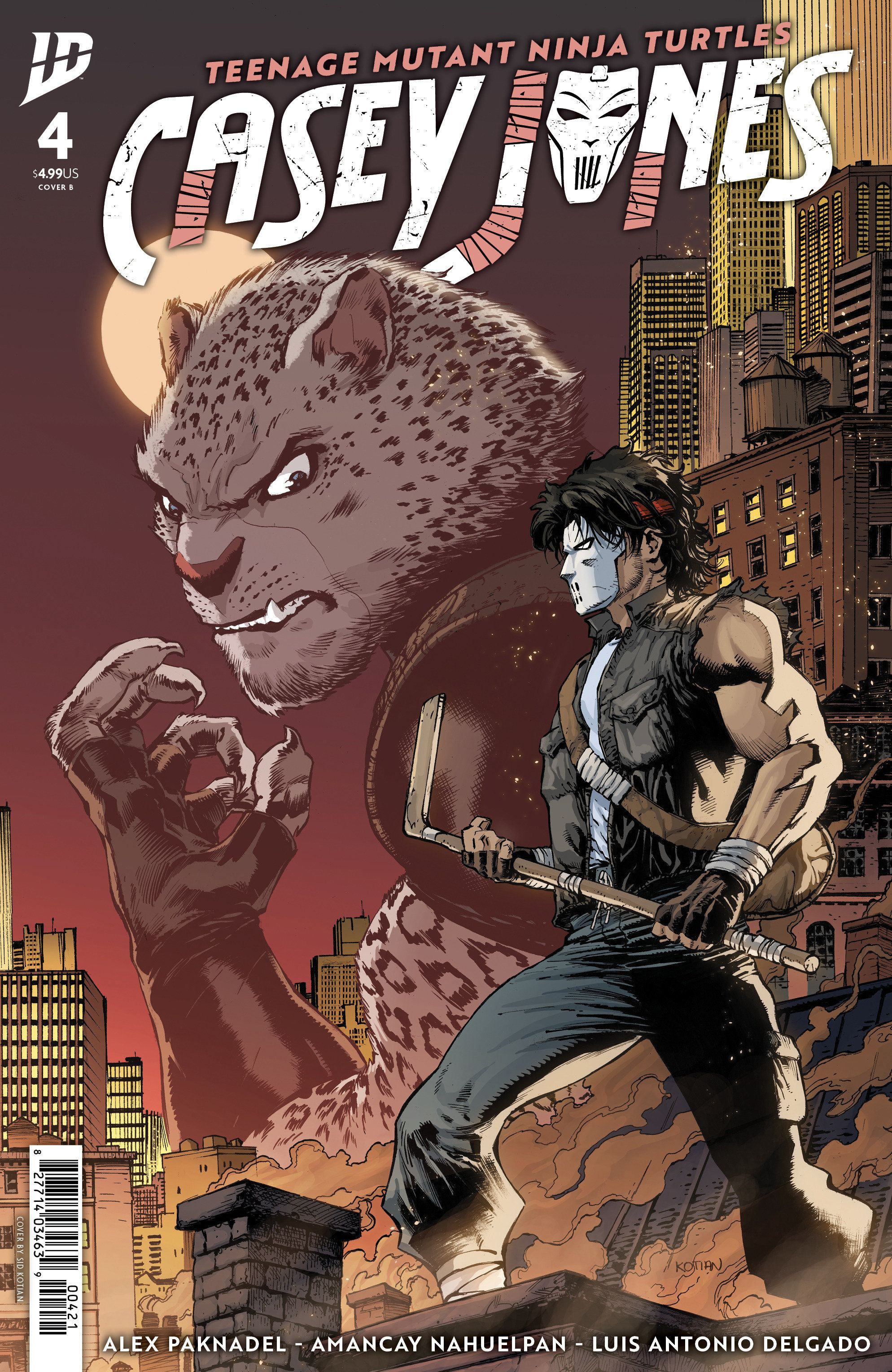 Teenage Mutant Ninja Turtles: Casey Jones #4 (Variant B Kotian) Comic