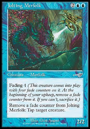 Jolting Merfolk (Nemesis) Trading Card