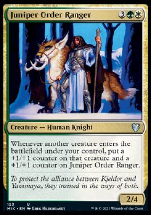 Juniper Order Ranger (Innistrad Midnight Hunt Commander Decks) Trading Card